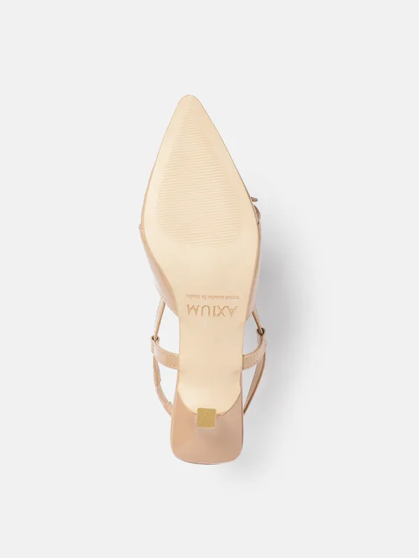 Nude_Beige_Synthetic_Patent_Bow_Heels_For_Women_(_3_Inch_)