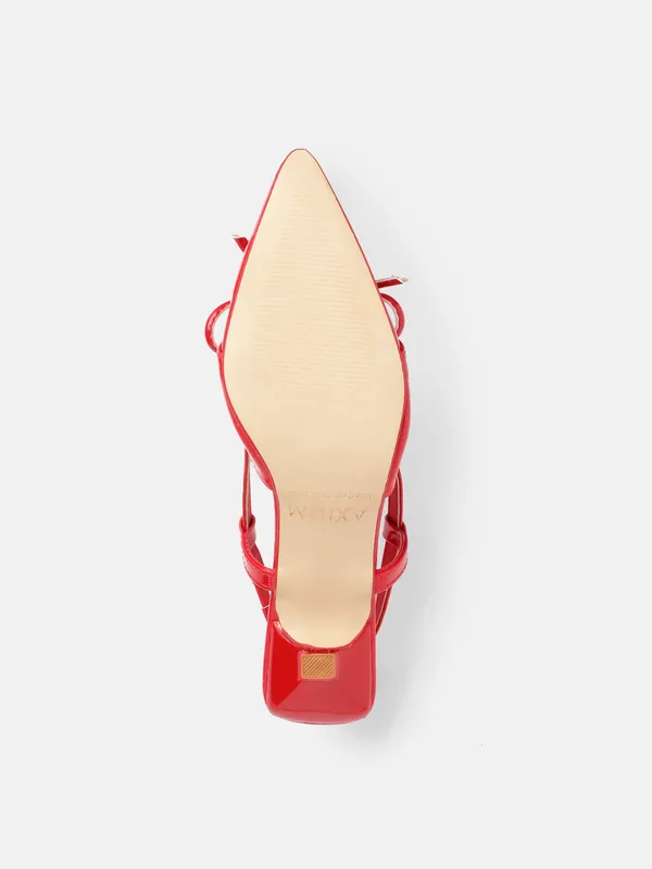 AXIUM_Women's_Red_Bow_Pump_Slim_Heels,_3inch_(BLY236)