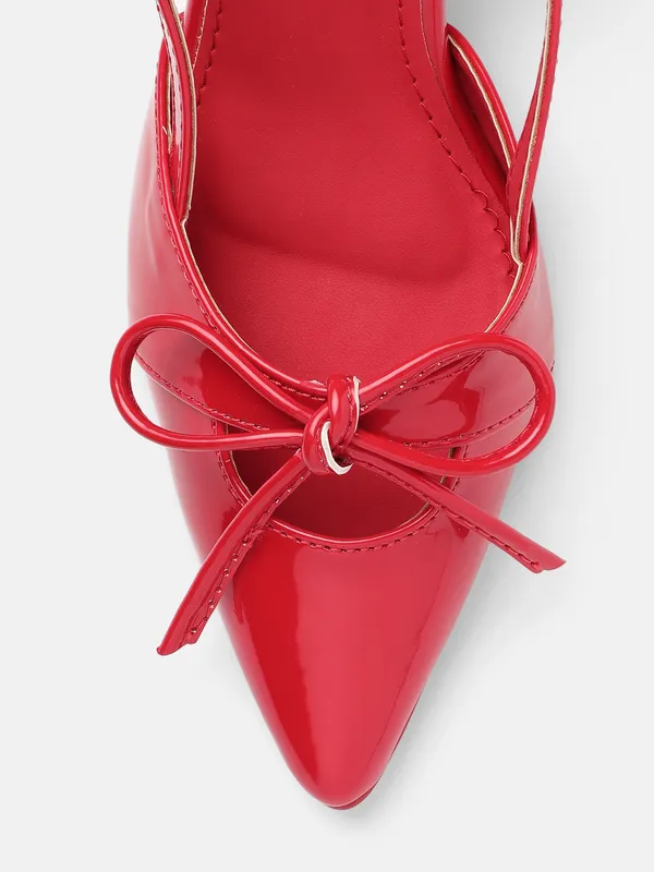 AXIUM_Women's_Red_Bow_Pump_Slim_Heels,_3inch_(BLY236)