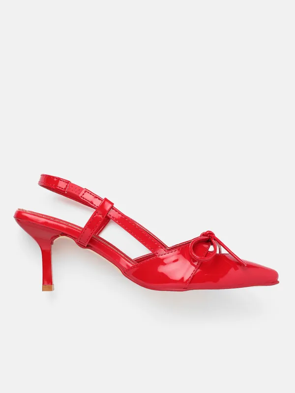 AXIUM_Women's_Red_Bow_Pump_Slim_Heels,_3inch_(BLY236)