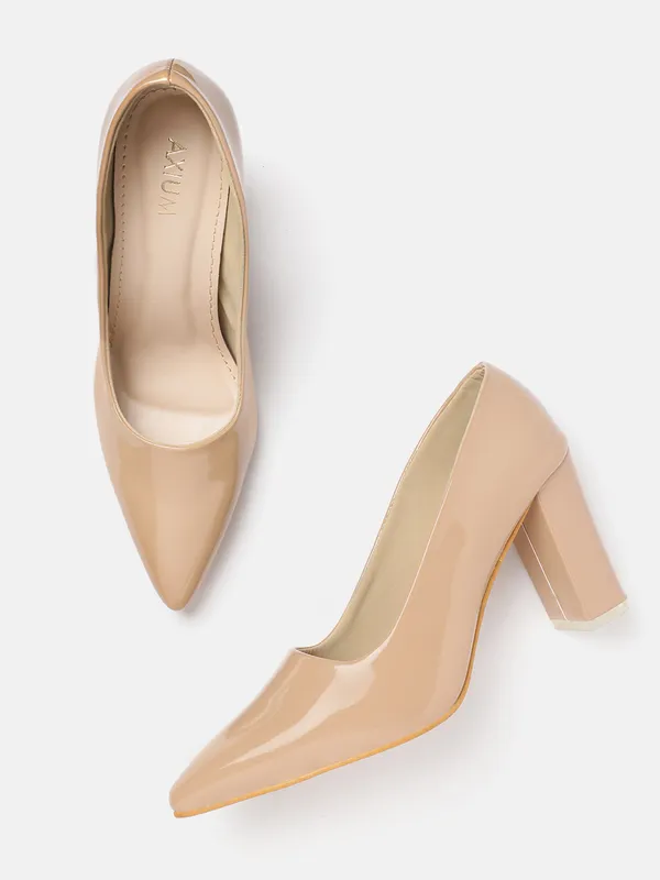 Nude_Beige_Synthetic_Patent_Pump_Heels_For_Women_(_3.5_Inch_)