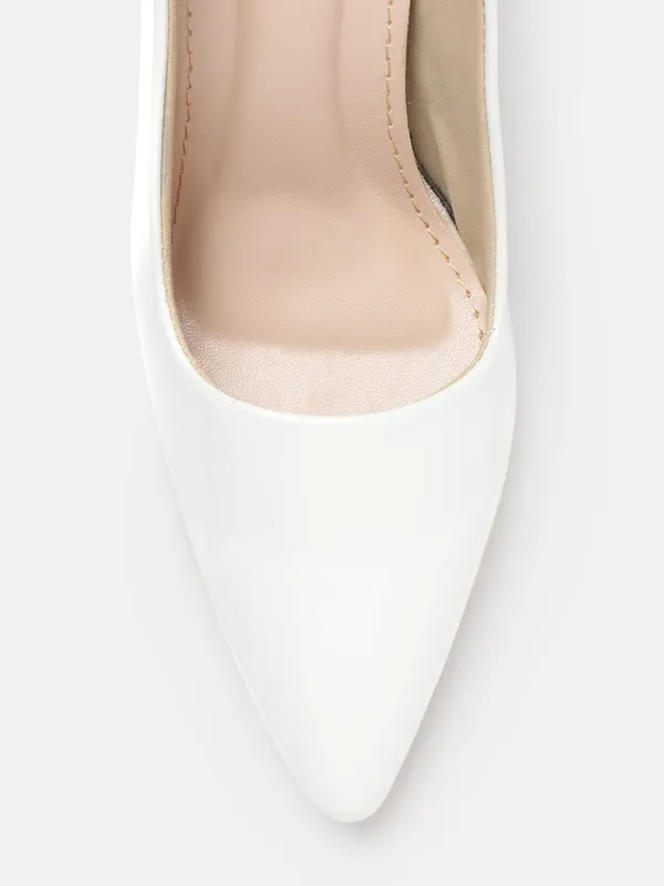 White_Synthetic_Patent_Pump_Heels_For_Women_(_3.5_Inch_)