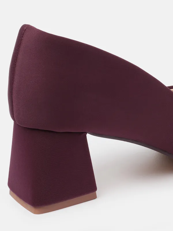 Maroon_Lycra_Pump_Heels_For_Women_(_2.5_Inch_)