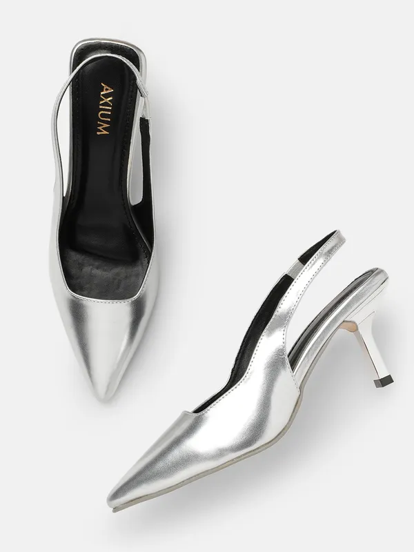 AXIUM_Women's_Silver_Pump_Slim_Heels,_3_inch_(BLY240)