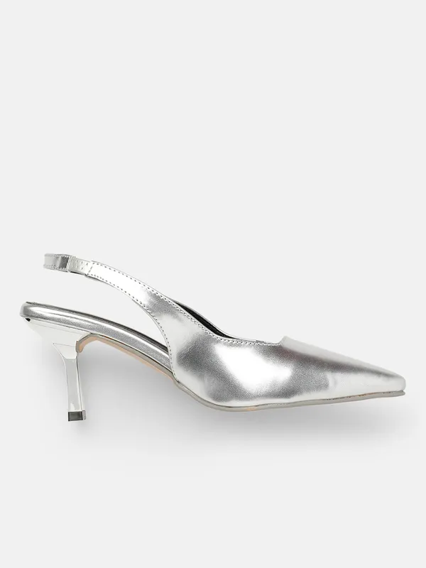 AXIUM_Women's_Silver_Pump_Slim_Heels,_3_inch_(BLY240)