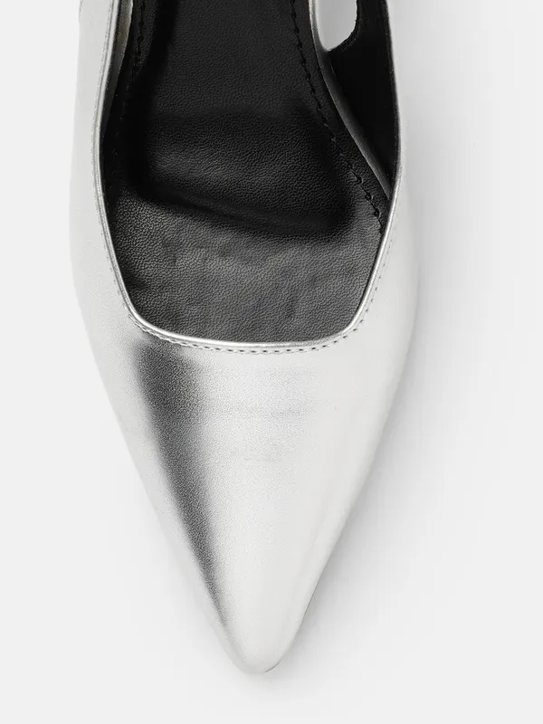 AXIUM_Women's_Silver_Pump_Slim_Heels,_3_inch_(BLY240)