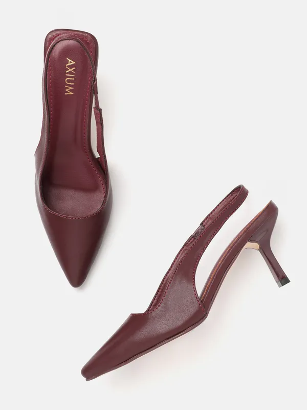 AXIUM_Women's_Maroon_Pump_Slim_Heels,_3_inch_(BLY241)
