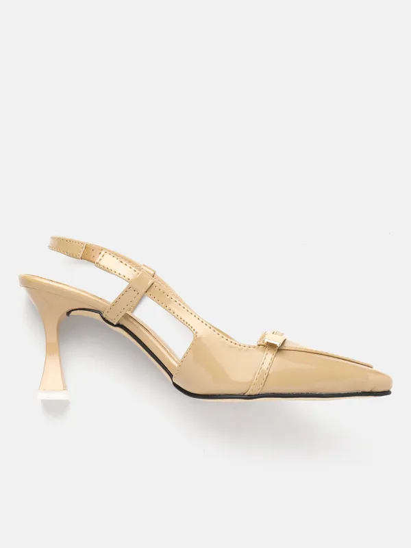 AXIUM_Women's_Nude_Beige_Buckle_embellished_Pump_Slim_Heels,_3inch_(BLY242)