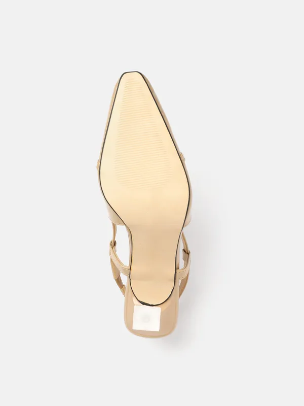 AXIUM_Women's_Nude_Beige_Buckle_embellished_Pump_Slim_Heels,_3inch_(BLY242)
