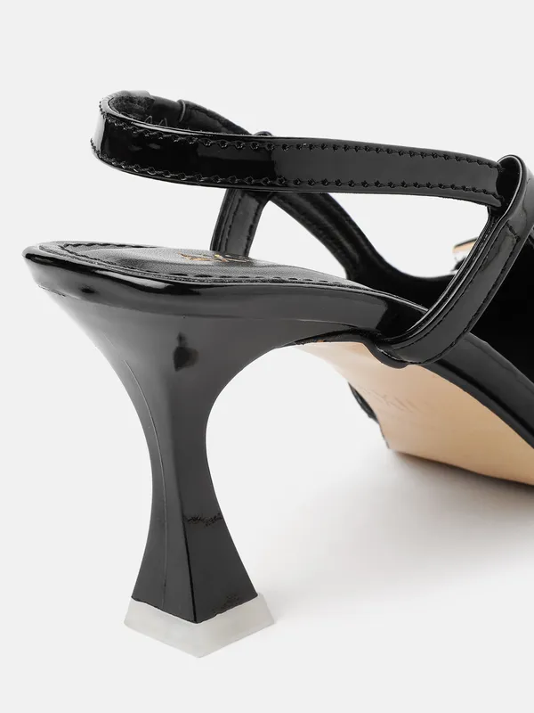 AXIUM_Women's_Black_Buckle_embellished_Pump_Slim_Heels,_3inch_(BLY242)