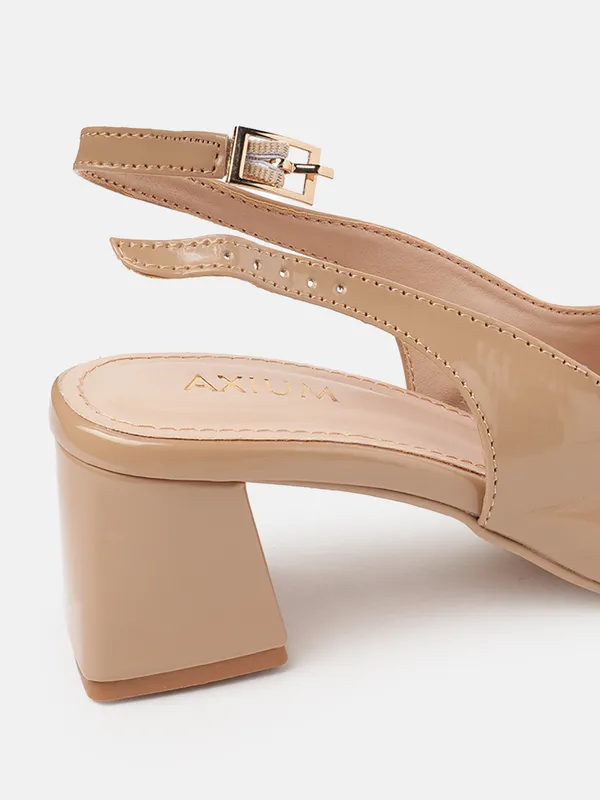 AXIUM_Women's_Nude_Beige_Buckle_embellished_Pump_Block_Heels,_2.5inch_(BLY245)