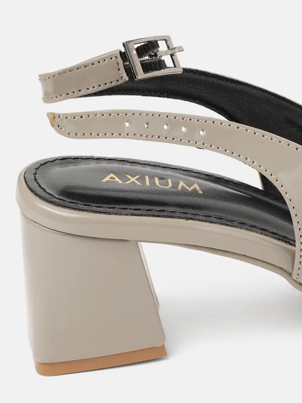AXIUM_Women's_Grey_Buckle_embellished_Pump_Block_Heels,_2.5inch_(BLY245)