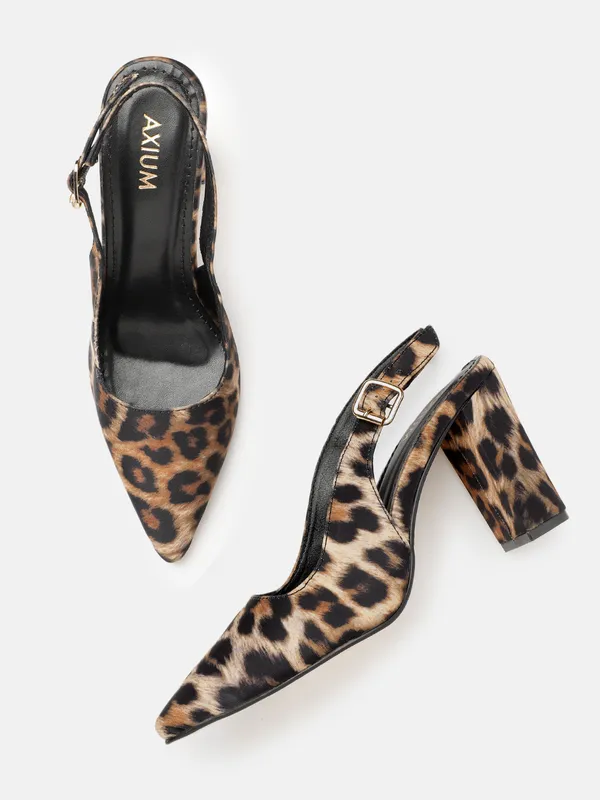 AXIUM_Women's_Black_Animal_Print_Buckle_embellished_Block_Heels,_3.5inch_(BLY247)