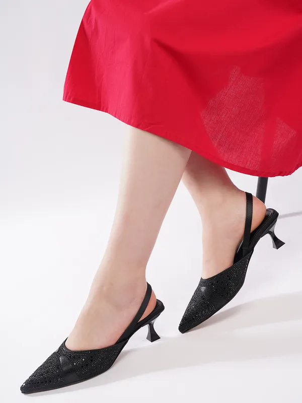 AXIUM_Women's_Black_Satin_Embellished_Kitten_Heel_Pumps,_2inch_(BLY258)