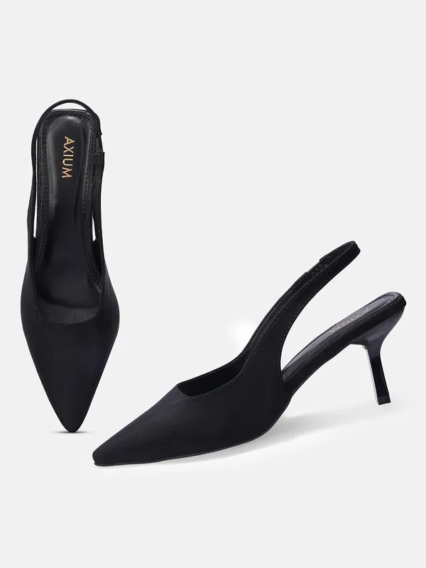 AXIUM_Women's_Black_Lycra_Pump_Slim_Heels,_3_inch_(BLY260)