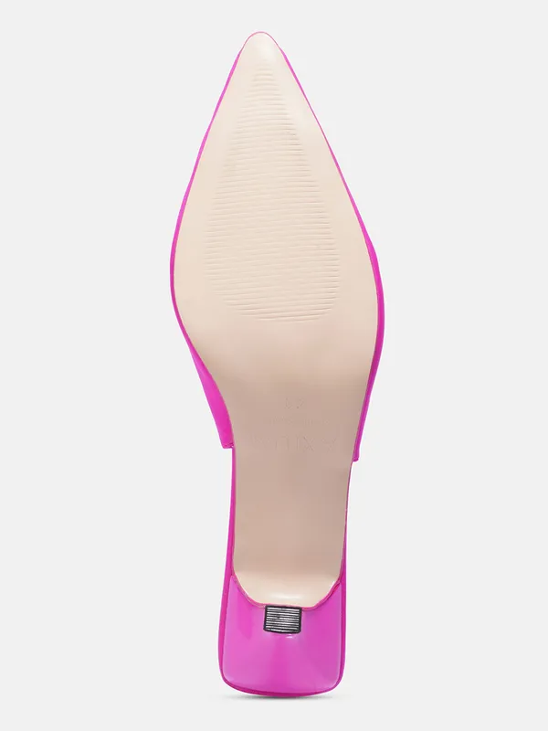 AXIUM_Women's_Fuchsia_Lycra_Pump_Slim_Heels,_3_inch_(BLY260)