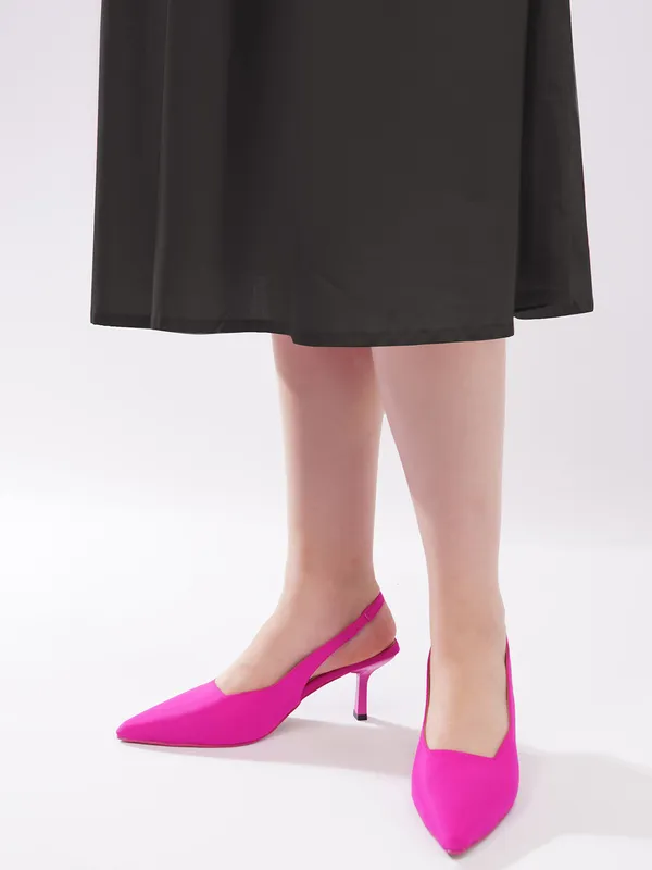 AXIUM_Women's_Fuchsia_Lycra_Pump_Slim_Heels,_3_inch_(BLY260)