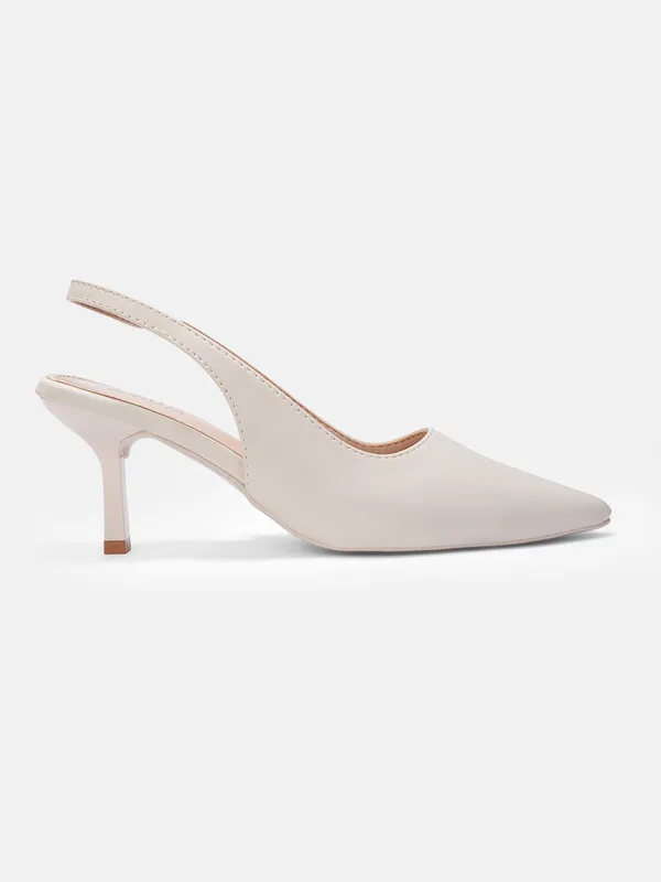 AXIUM_Women's_Cream_Pump_Slim_Heels,_3_inch_(BLY261)
