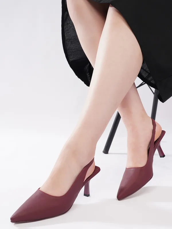 AXIUM_Women's_Maroon_Pump_Slim_Heels,_3_inch_(BLY261)