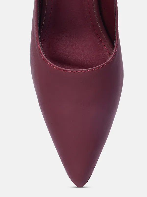 AXIUM_Women's_Maroon_Pump_Slim_Heels,_3_inch_(BLY261)