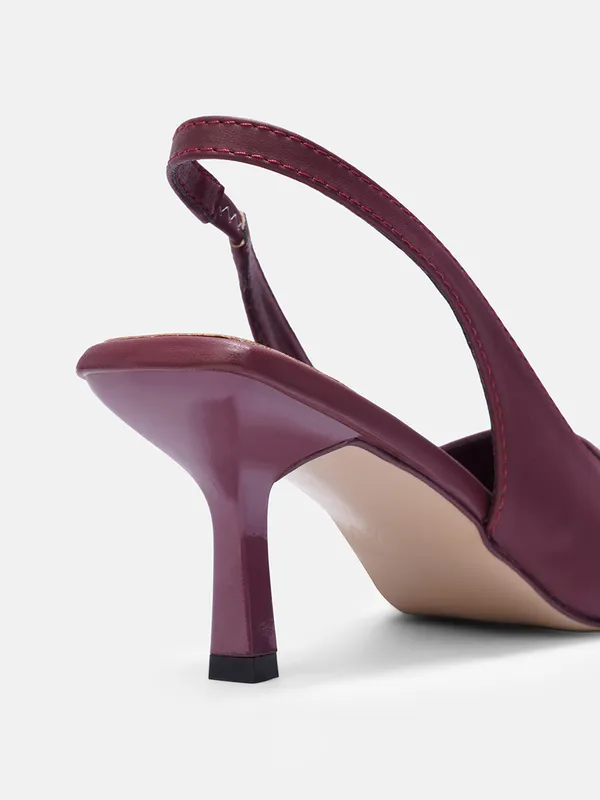 AXIUM_Women's_Maroon_Pump_Slim_Heels,_3_inch_(BLY261)