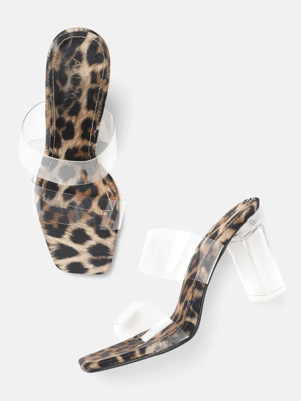Black_Lycra_Animal_Print_Chunky_High_Heel_Sandals_For_Women_(3.5_Inch)