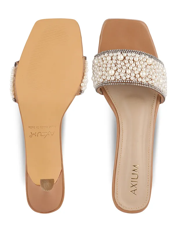 Beige_Synthetic_Beige_Pearl_Embellished_Heels_For_Women_(2.5_Inch)