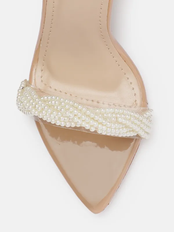 Nude_Beige_Synthetic_Patent_Beige_Pearl_Embellished_Transparent_Hourglass_Heels_For_Women_(3.5_Inch)