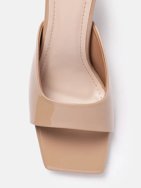 Nude_Beige_Synthetic_Patent_Beige_Slim_Heel_Sandals_For_Women_(3_Inch)