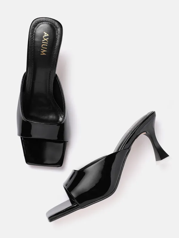 Black_Synthetic_Patent_Black_Slim_Heel_Sandals_For_Women_(3_Inch)