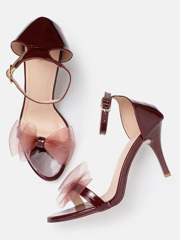 Maroon_Synthetic_Patent_Maroon_Ankle-Cuff_Bow_Pencil_Heels_For_Women_(3.5_Inch)