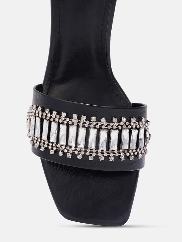 AXIUM_Women's_Embellished_Black_Slim_Heel,_3-Inch_(SAN253)