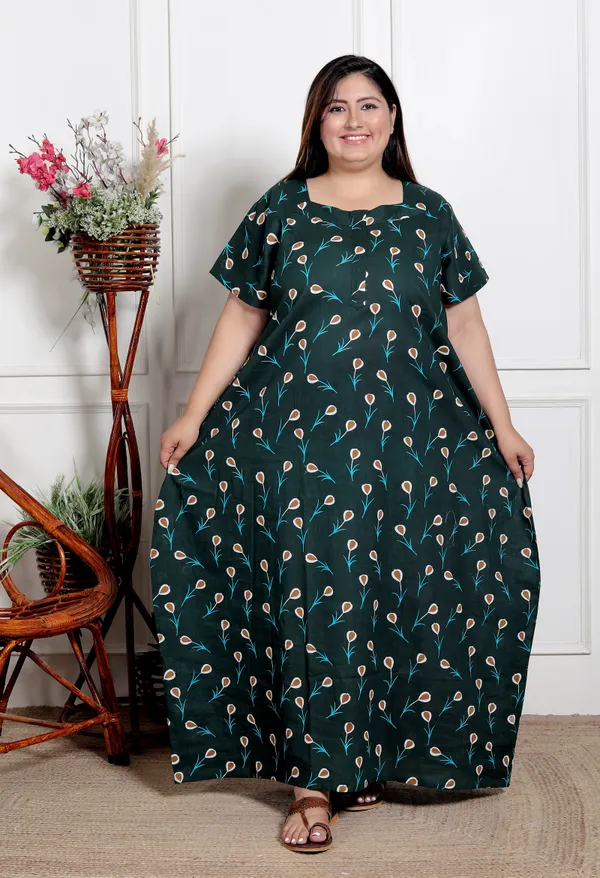Stylish_&_Elegant_Cotton_Maxi_Printed_Short_Sleeves_Nighty_For_Women