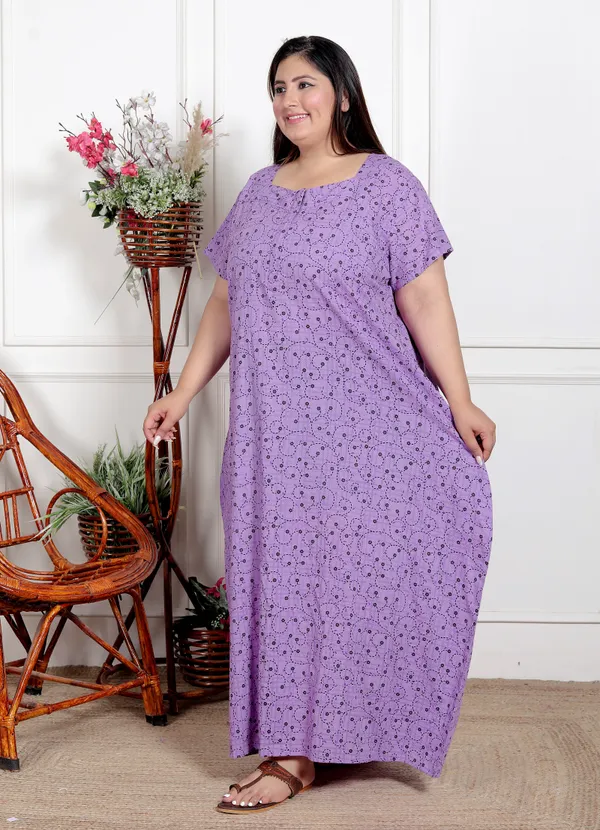 Stylish_&_Elegant_Cotton_Maxi_Printed_Short_Sleeves_Nighty_For_Women
