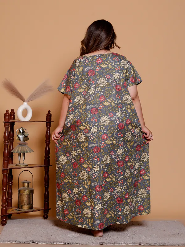 Grey_Everyday_Cotton_Maxi_Printed_Stylised_Sleeves_Nighty_For_Women