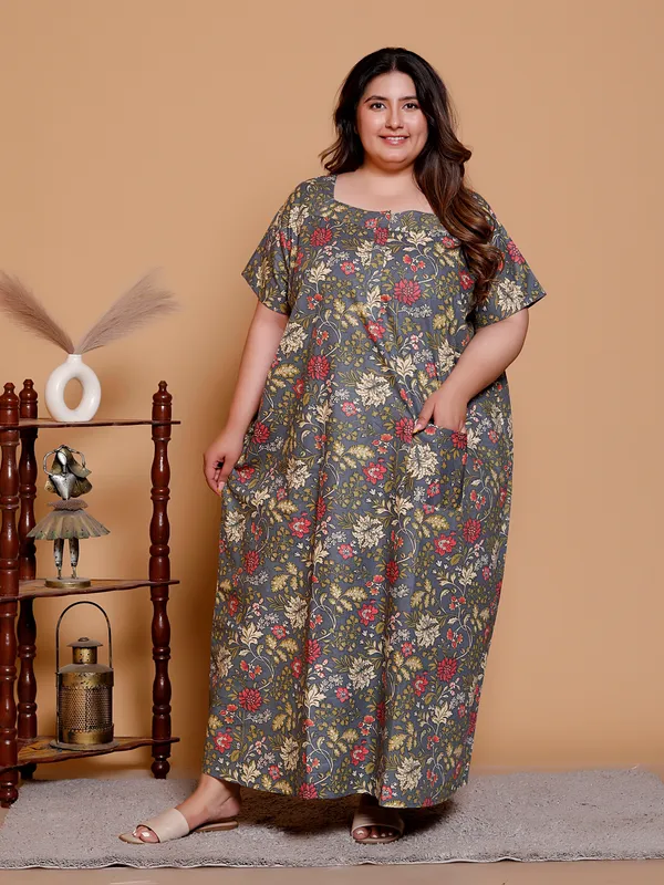 Grey_Everyday_Cotton_Maxi_Printed_Stylised_Sleeves_Nighty_For_Women