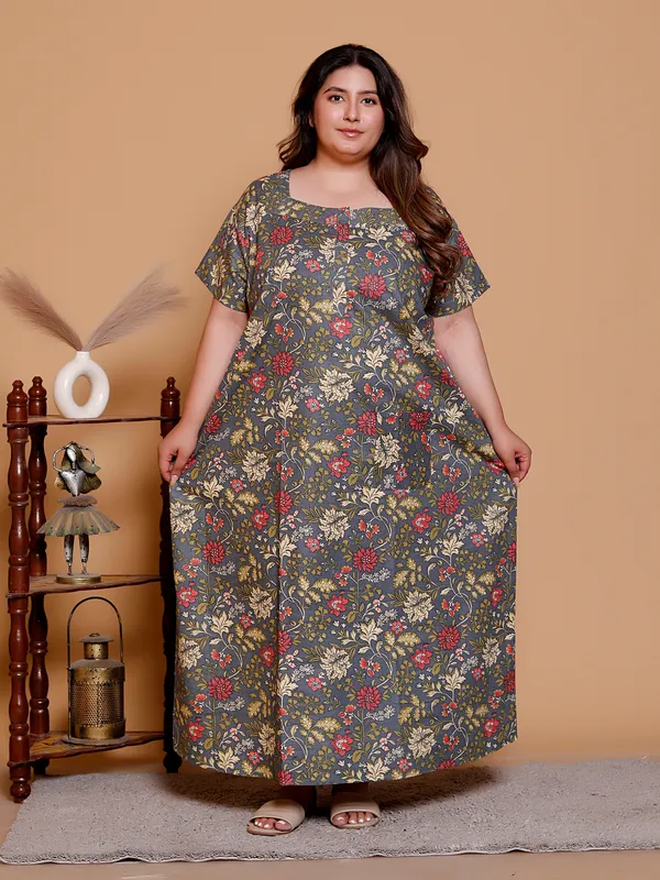 Grey_Everyday_Cotton_Maxi_Printed_Stylised_Sleeves_Nighty_For_Women