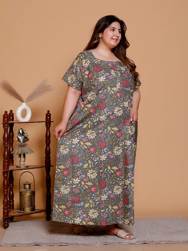 Grey_Everyday_Cotton_Maxi_Printed_Stylised_Sleeves_Nighty_For_Women