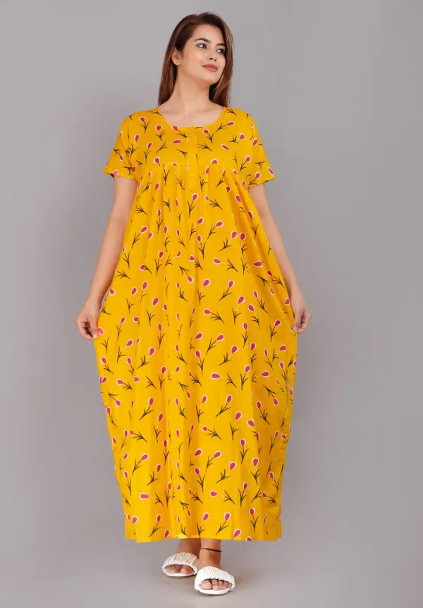 Yellow_Stylish_&_Elegant_Women_Nighty