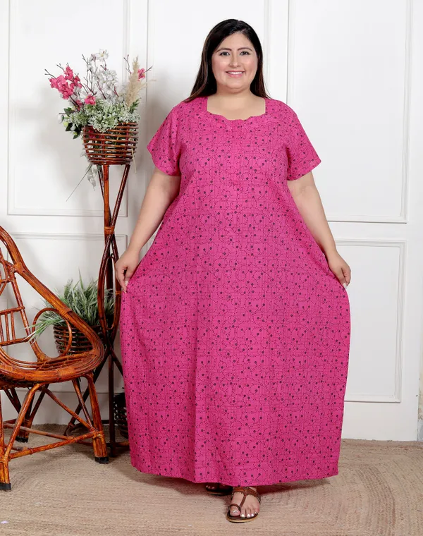 Stylish_&_Elegant_Cotton_Maxi_Printed_Short_Sleeves_Nighty_For_Women