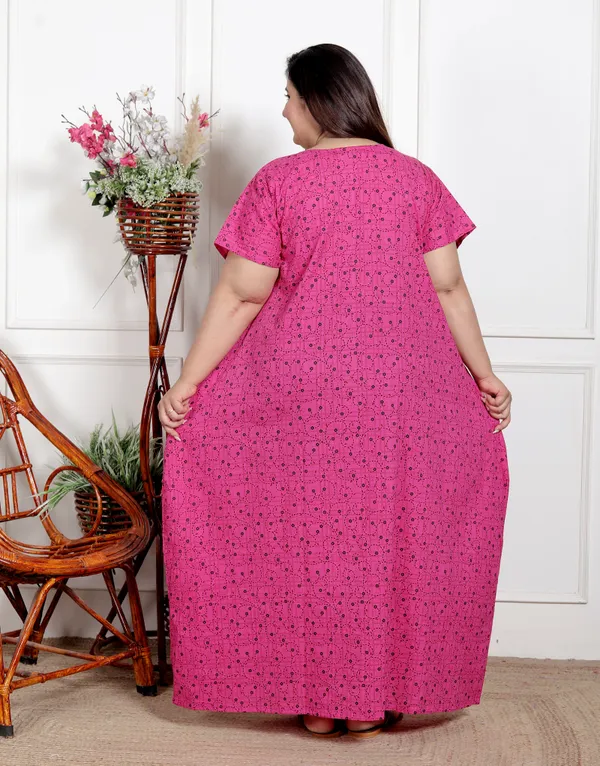 Stylish_&_Elegant_Cotton_Maxi_Printed_Short_Sleeves_Nighty_For_Women