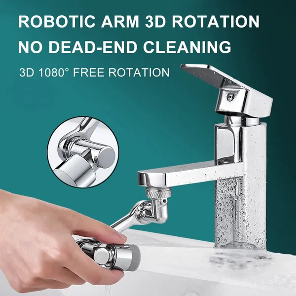 Faucet_Splash_Head_Triple-Joint_Rotation_Offers_Full_Sink_Coverage_For_Easy_Cleaning_And_Washing_Tasks