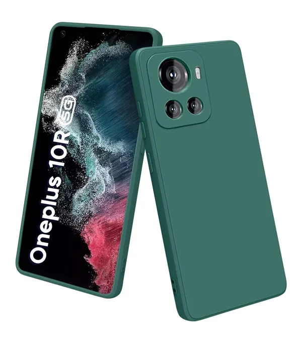 Oneplus_10R_5G_Green_Silicone_Protective_Back_Case_Cover
