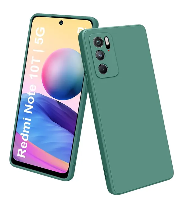 Redmi_Note_10T_5G_Green_Silicone_Protective_Back_Case_Cover