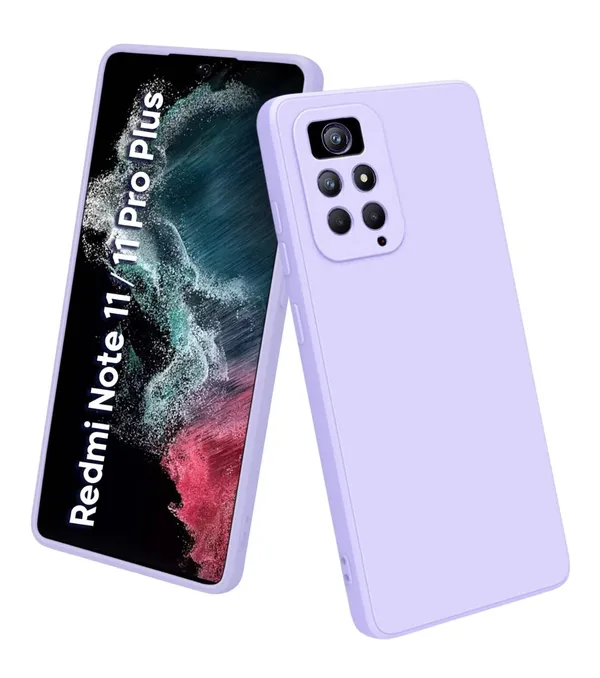 TRUEUPGRADE_Silicone_Back_Case_Cover_Compatible_with_Mi_Redmi_Note_11_Pro/Pro_Plus_5G_Case_Cover_|Raised_Lip_Protection_Back_Case_Cover_for_Mi_Redmi_Note_11_Pro/Pro_Plus_5G_-_Purple
