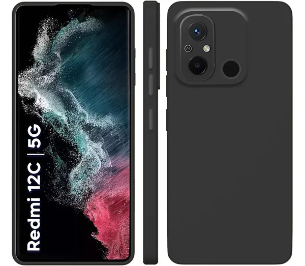 Mi_Redmi_12C_Black_Silicone_Protective_Back_Case_Cover