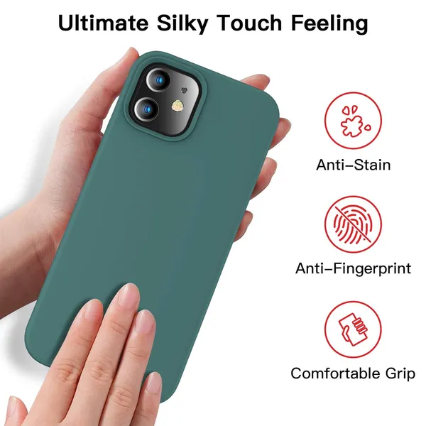 Iphone_12_Mini_Midnight_Green_Silicone_Protective_Back_Case_Cover