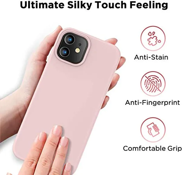 Iphone_12_Mini_Pink_Silicone_Protective_Back_Case_Cover