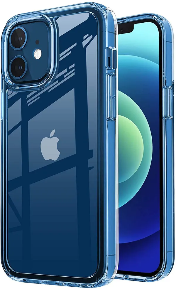 TRUEUPGRADE_Back_Case_Compatible_with_iPhone_12_Mini_Slim_Soft_TPU_Silicone_Shockproof_Phone_Cover_Case_-_Full_Clear