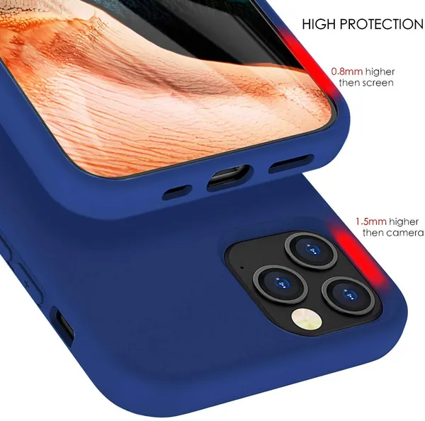 Iphone_12_Pro_Max_Blue_Silicone_Protective_Back_Case_Cover